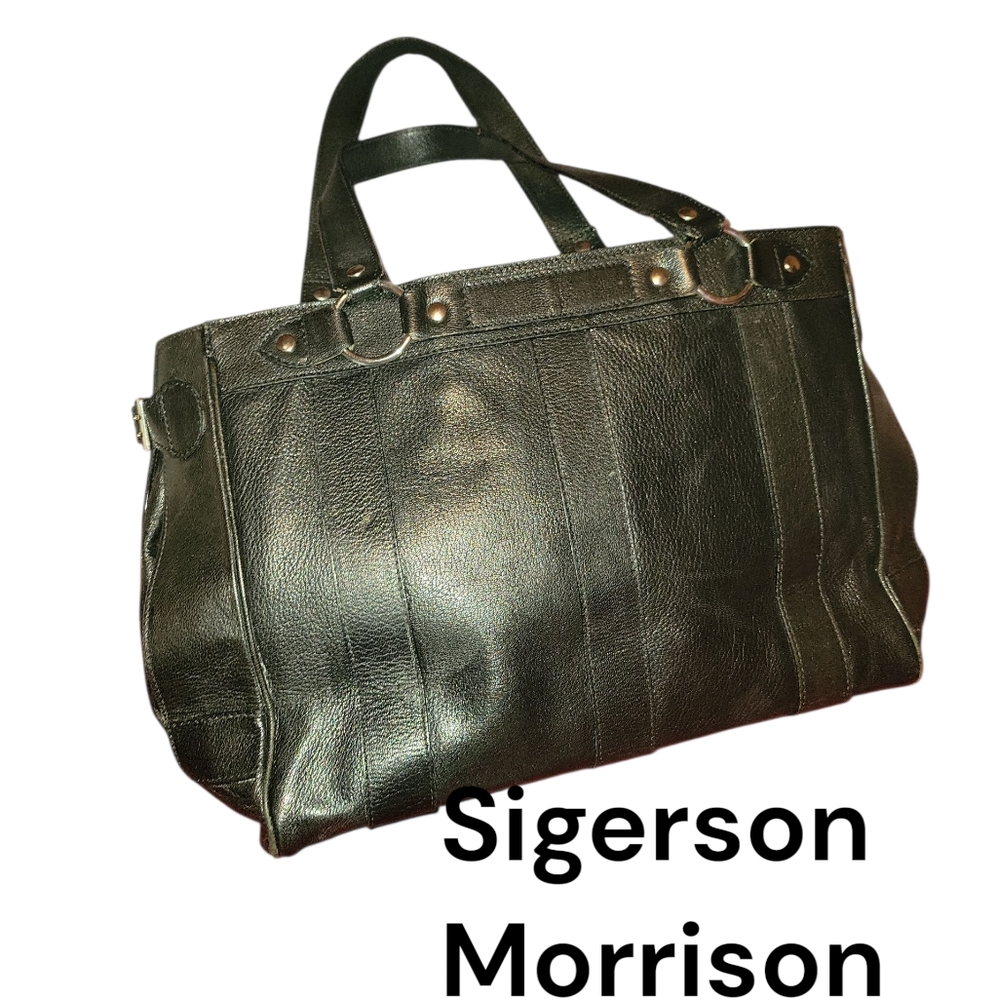 Sigerson Morrison Black Leather Shoulder Bag
